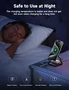 3-in-1 Qi Wireless Charging Station 27W Magsafe Fast Charging Base Portable Foldable Metal Magnetic Bracket Compatible With iPhone12-16 Full Range of Magnetic Charging