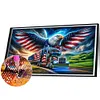 American Eagle-Full Round Diamond Painting 70*40CM