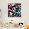Skull Girl-11CT Stamped Cross Stitch 40*40cm/15.75*15.75in