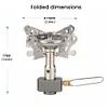 Camp Stove Ultralight Collapsible Stove Burner for Outdoor Hiking Cooking Burner