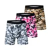 Long men's summer camouflage boxer briefs