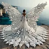 Diamond Painting-DIY Crystal Rhinestone Wings Girl
