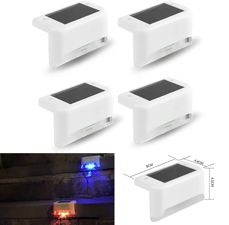 SAKER&reg; Solar Deck Lights Outdoor 4 Pack