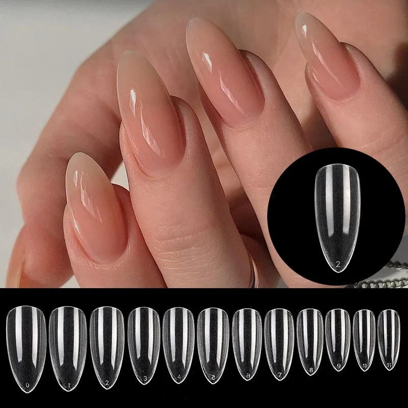 120Pcs False Full Nail Tips Quick Building Mold Tips Nail Dual Forms Finger Extension Nail Art UV extension Easy Find Nail Tools-Nail Inspo