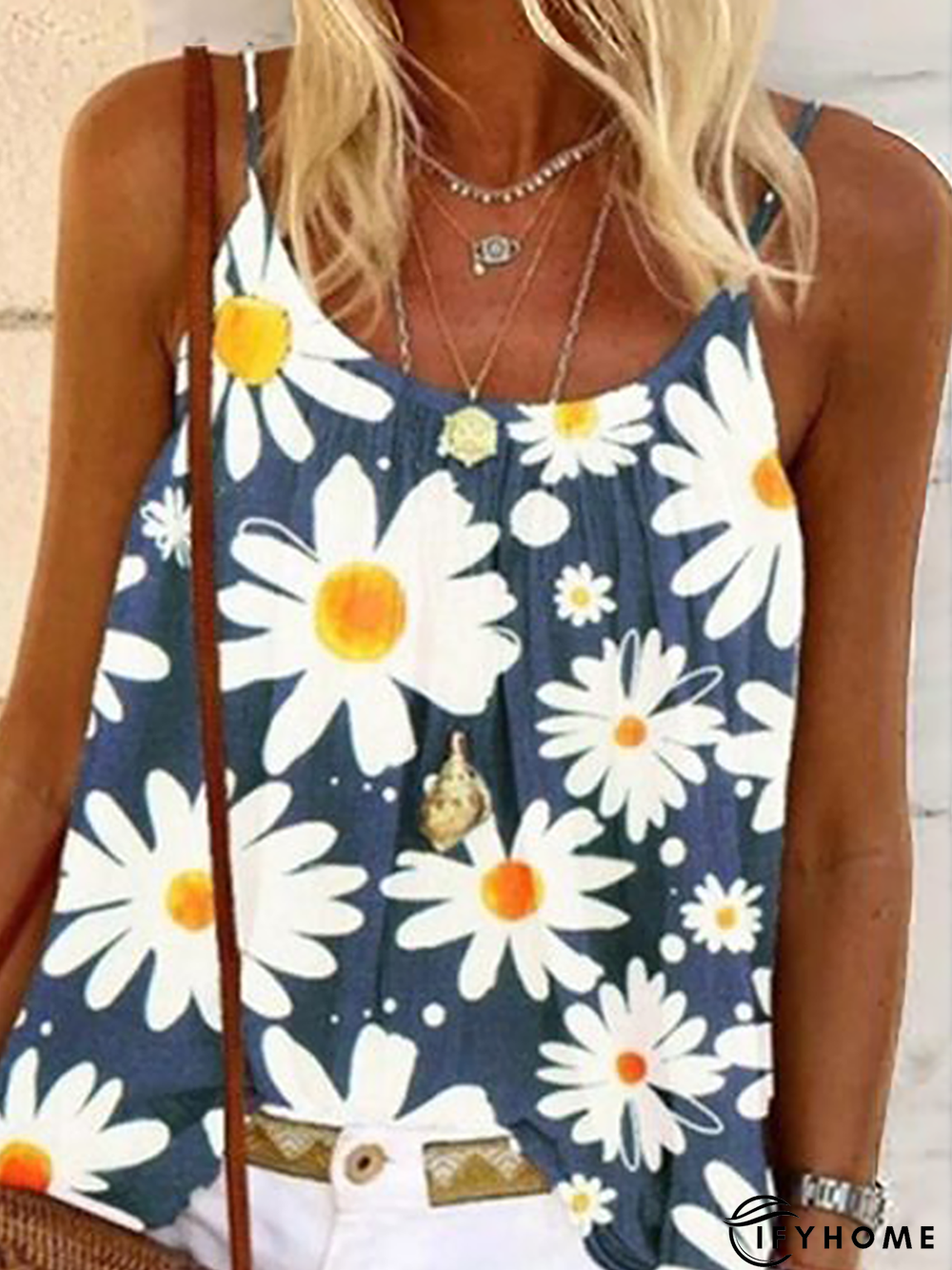 Spaghetti Casual Floral Top | IFYHOME