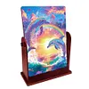 DIY Diamonds Painting Special Shaped Crystal Drill Crafts Mirror Desk Ornament Decor Kit