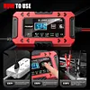 12V6A Car Battery Charger Fast Charge LCD Display Pulse Full Intelligent Charger