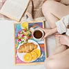 DIY Diamond Painting Wooden Tray Food Tray  with Folding Legs Living Room Decoration Donut Wooden Tray Kit (Unicorn)