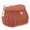 Bike Front Basket Backpack with Lid Cycling Handlebar Basket Bicycle Accessories