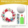 (US Local) DIY Sunflower Butterfly Hanging Mirror Diamond Art Kits Wall Door Decor