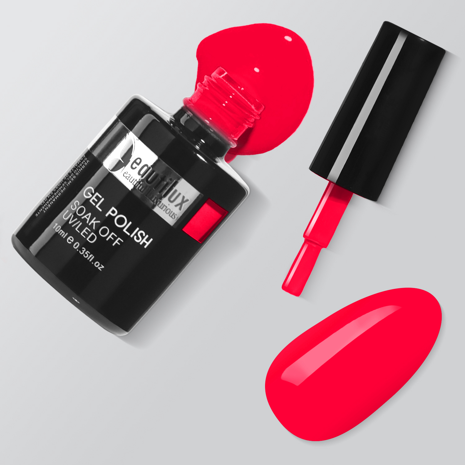 HEMA& TPO Free Nail Gel Polish Color 10ml Summer Collection- Coquelicot