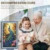 Peacock - Full Embroidery 3 Strands 11CT Stamped Cross Stitch - 40*70CM - Large Size
