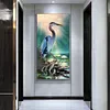 (Big Size) Delicate Crane-Full Round Diamond Painting 40*85cm