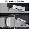 Under-desk Bracket Expansion Dock USB3.0 Multi-Function Splitter Snap-on Typec Expander With Power Port Card Reader