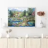 (Big Size)Woodland - 14CT Stamped Cross Stitch - 60*45cm - Landscape
