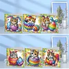 6Pcs Easter Cats - 5D DIY Craft Greeting Card