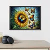Diamond Painting -DIY Round Drill Stained Glass Sunflower