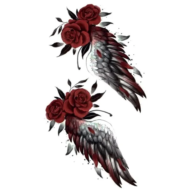 Waterproof Temporary Tattoo Stickers Butterfly Tiger Feather  Design Tattoo Children Black Body Art Fake Tattoos for Men Women