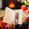 (US Local)4Pcs Special Shape Flower Bass 5D DIY Diamond Painting Bookmark for Book Lovers