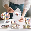 6pcs Diamond Painting Love Independence Day Greeting Card with Envelope for Family Friends Holiday Gift Congratulations
