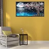 （Big Size）Peach Tree Moon-Full Round Diamond Painting 80*40cm