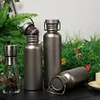 500/600/750ml Titanium Water Bottle with Lid Sports Kettle for Outdoor Picnic