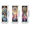 (US Local)3Pcs Special Shape Dream Catcher 5D DIY Diamond Painting Bookmark with Pendants Craft Kit