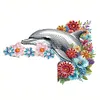 (US Local)Dolphin  Diamond Painting Door Corner Sign DIY Door Frame Decoration