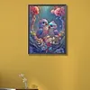 A Pair Of Colorful Love Birds - Round Drill Diamond Painting - 45*60CM (Big Size Partial AB Drill)