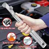 Wrench Extender Tool Bar, Extra Long 15 Inch Wrench Extension Bar with 1/2 Inch Square Hole for Maximum Leverage, Solid Steel Tool for Mechanics and DIY Enthusiasts