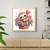 (Stamped/Counted) Sloth - 18CT Cross Stitch 20*20cm/7.87*7.87in