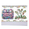2025 Special Shape Cup Desktop Diamond Standing Calendar for Bedroom Living Room