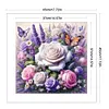 (Multi Style)Rose Butterfly-Full Embroidery 3 Strands 11CT Stamped Cross Stitch-45*45CM