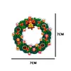 5pcs/set DIY Garland Xmas Wreath Diamonds Painting Keychain Kits