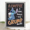A Coffee A Day Keeps The Grump Away-11CT Stamped Cross Stitch 40*53cm