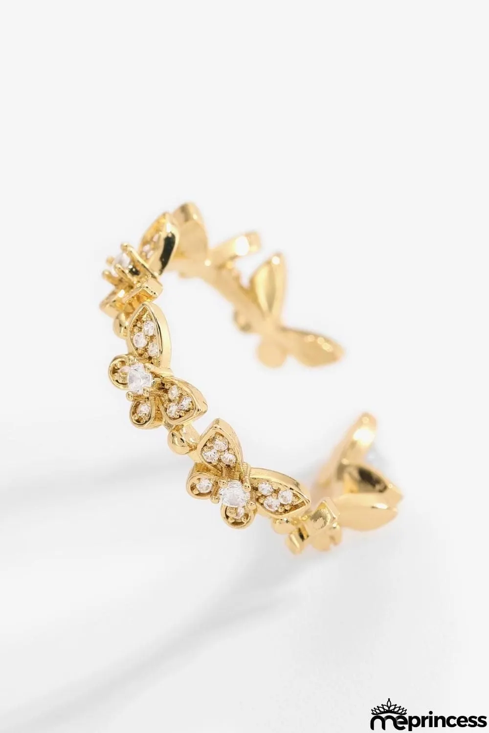 Butterfly Zircon Open Ring