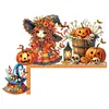 (US Local)Witch Diamond Art Door Right Angle Sign for Indoor Outdoor Wall Decoration