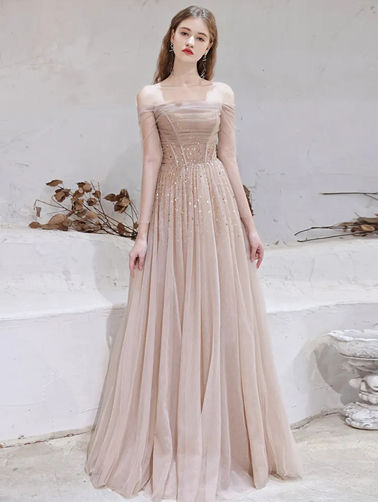 Women's Off Shoulder Strapless Formal Dresses Wedding Gowns Elegant Evening Cocktail Long Dresses for Party