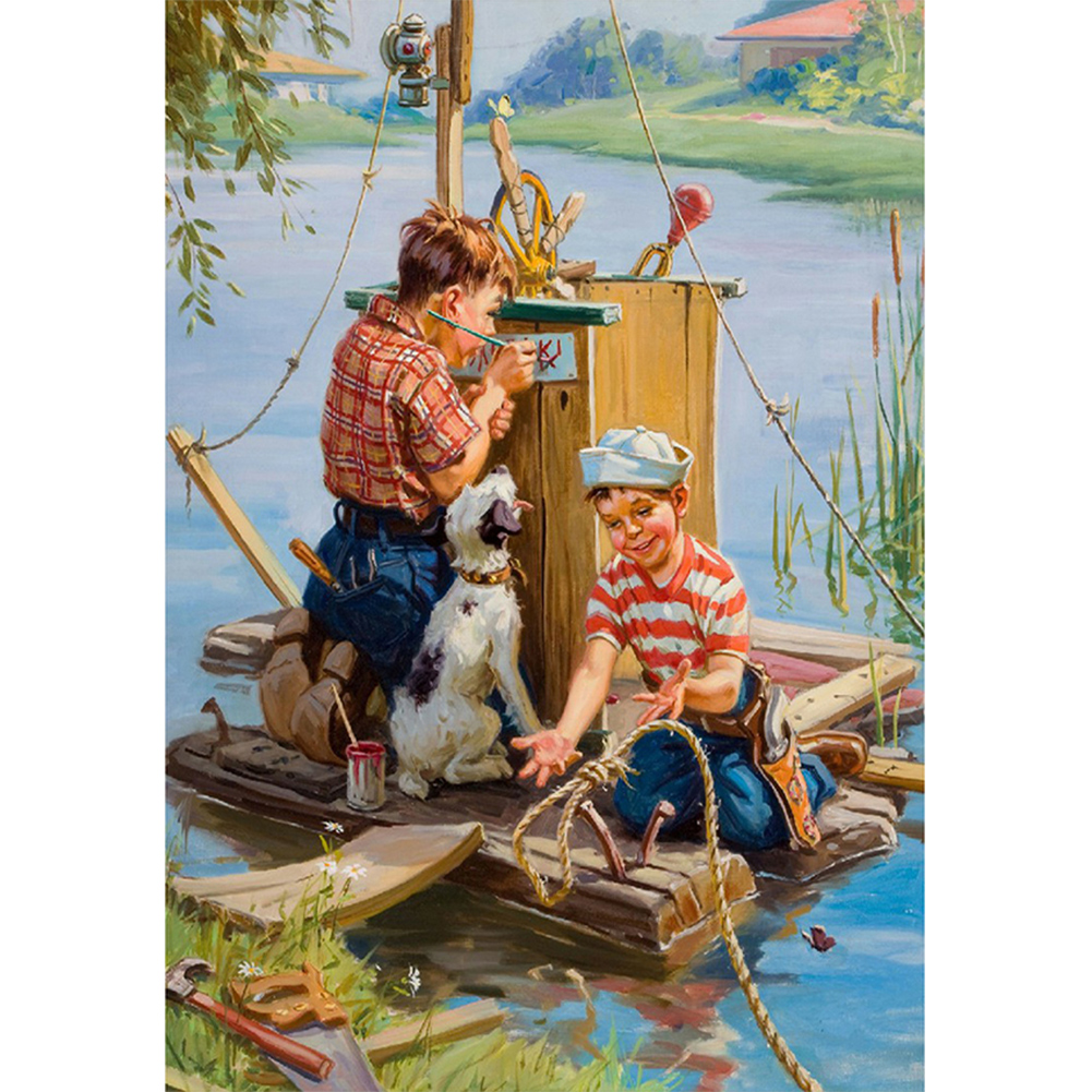 Childhood-Paint by Numbers-12"x16"/30x40cm