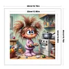 Girl In Kitchen-11CT Stamped Cross Stitch 40*40cm/15.75*15.75in