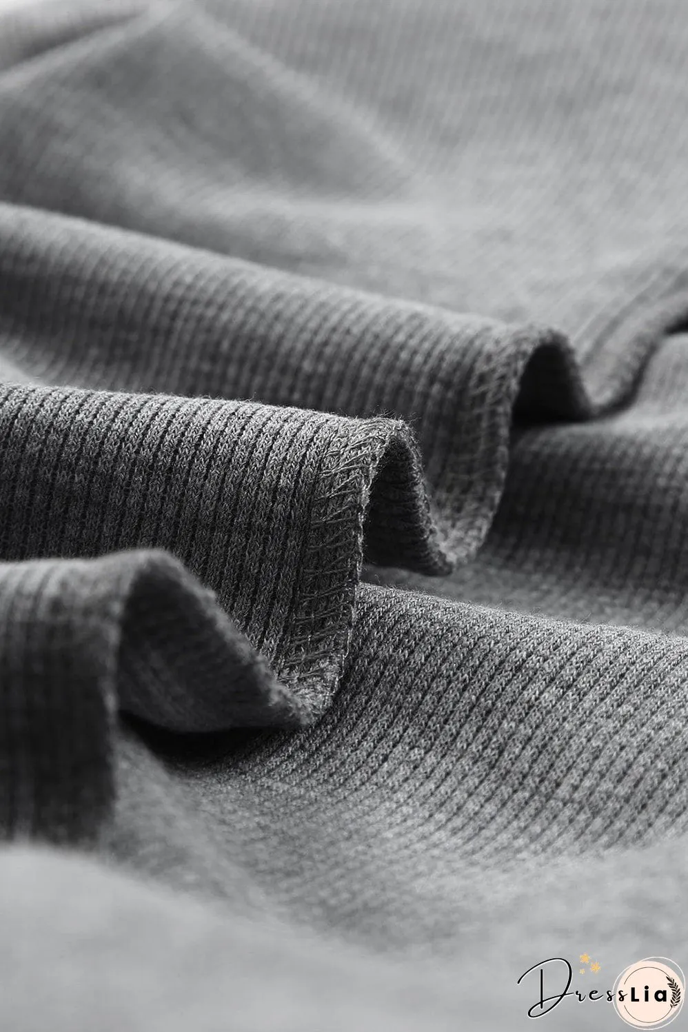 Casual Waffle Knit Henley Shirt