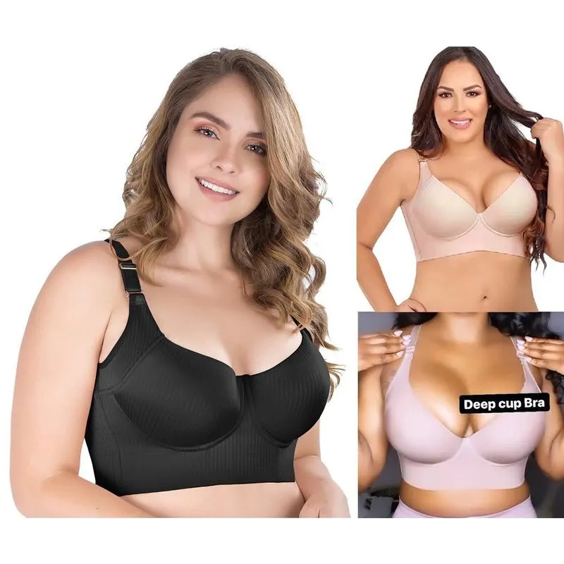 🔥BUY 1 GET 1 FREE🔥-Hide Back Fat Full Back Coverage-Deep Cup Bra