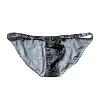 Printed men's leopard print ice silk briefs