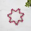 Boho DIY Suncatcher Macrame Kit Decorative Handmade Mandala Ring Thread Kit Party Supplies for Holiday Wall Art Crafts Decor