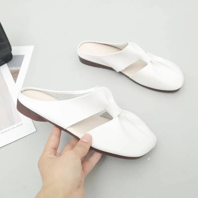 🎊 Hot Sale👣Cut Out Design Flat Mules
