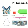 (US Local)DIY Diamond Painting Art Pendant Window Hanging Eagle Dream Catcher