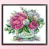 Peony-14CT Stamped Cross Stitch 31*29cm/12.2*11.42in