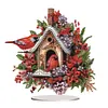 Acrylic Christmas Santa Snowman Cardinal Diamond Painting Desktop Decors Kit
