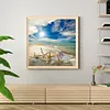 Beach-Paint by Numbers Acrylic Painting 20*20cm
