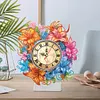 DIY Diamond Painting Acrylic Special Shaped Lily Flower Clock Art Kit